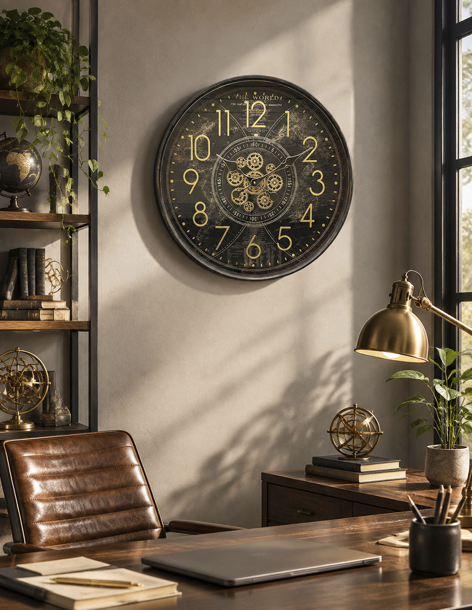 Reloj de pared Brass de metal 5