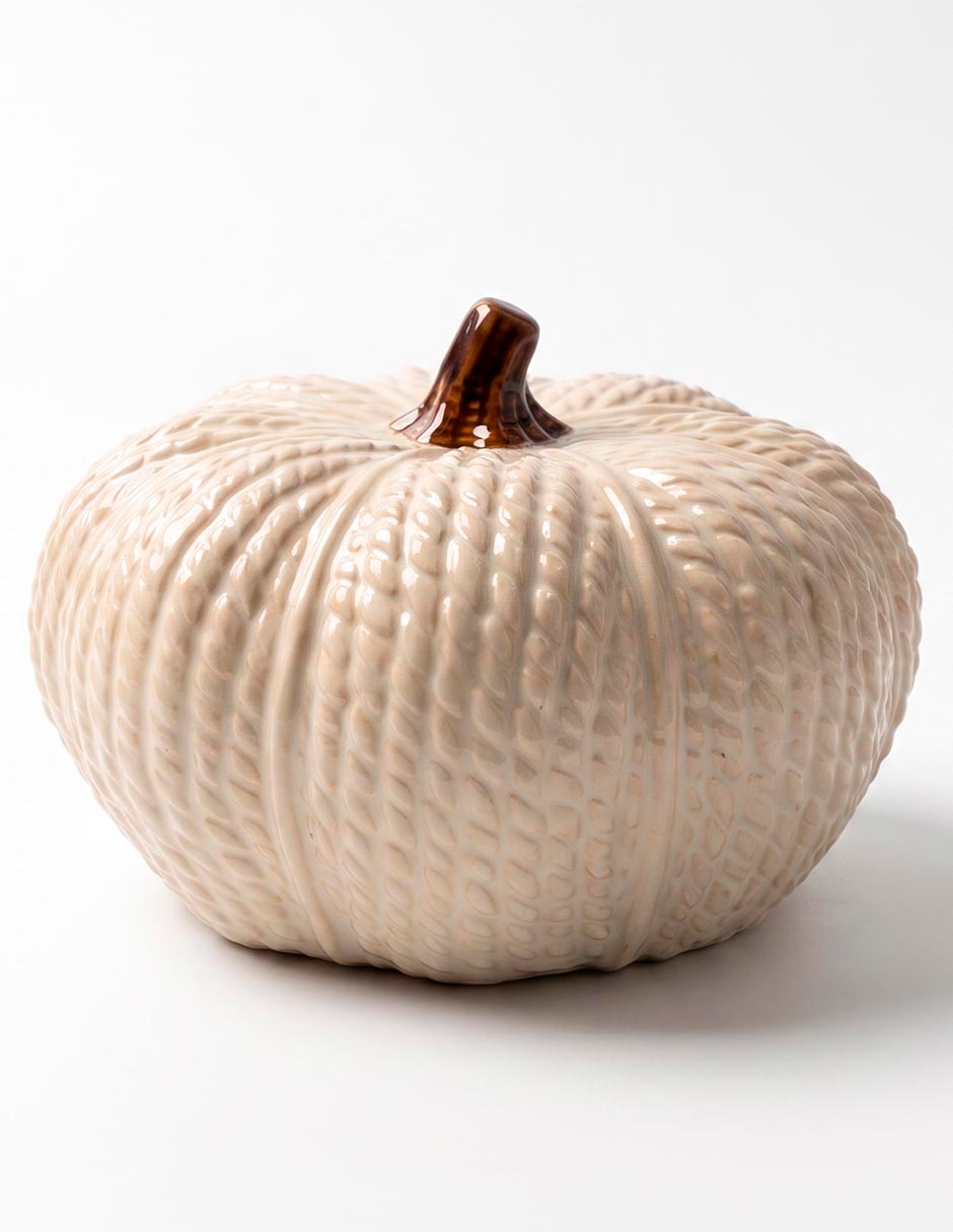 Figura decorativa de forma calabaza bluebell & co. De cerámica