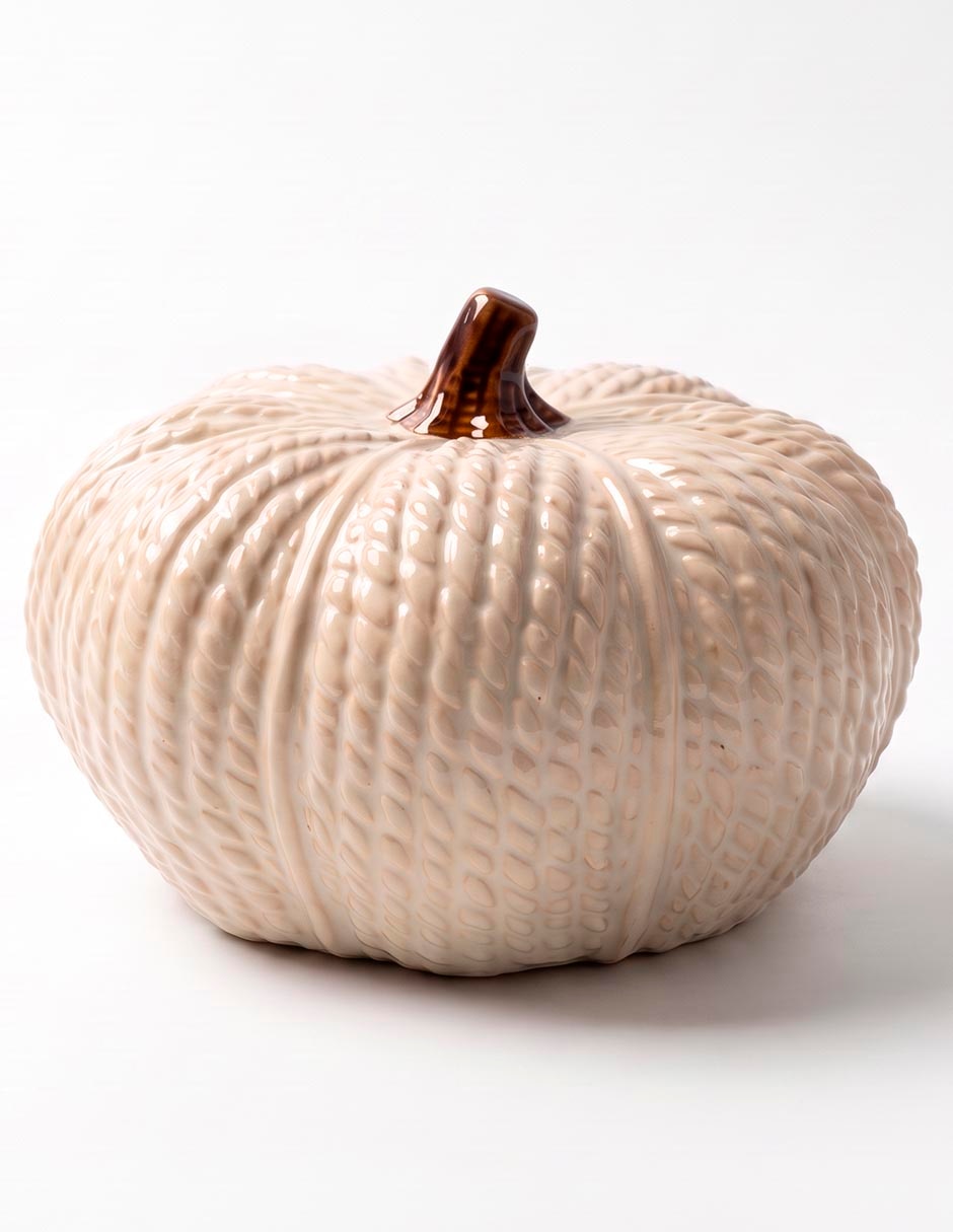 Figura decorativa de forma calabaza bluebell & co. De cerámica