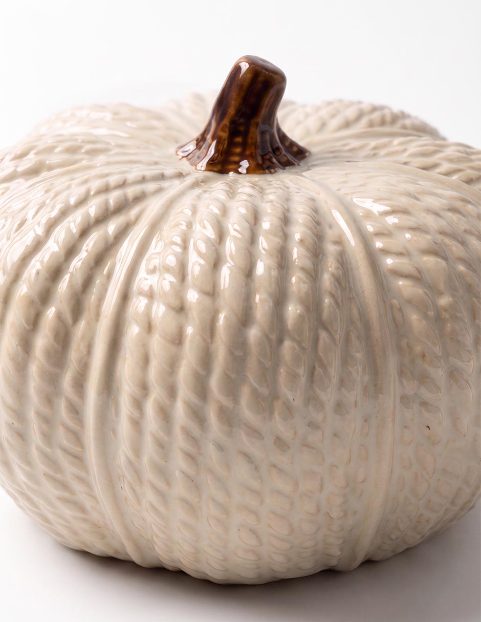 Figura decorativa de forma calabaza bluebell & co. De cerámica