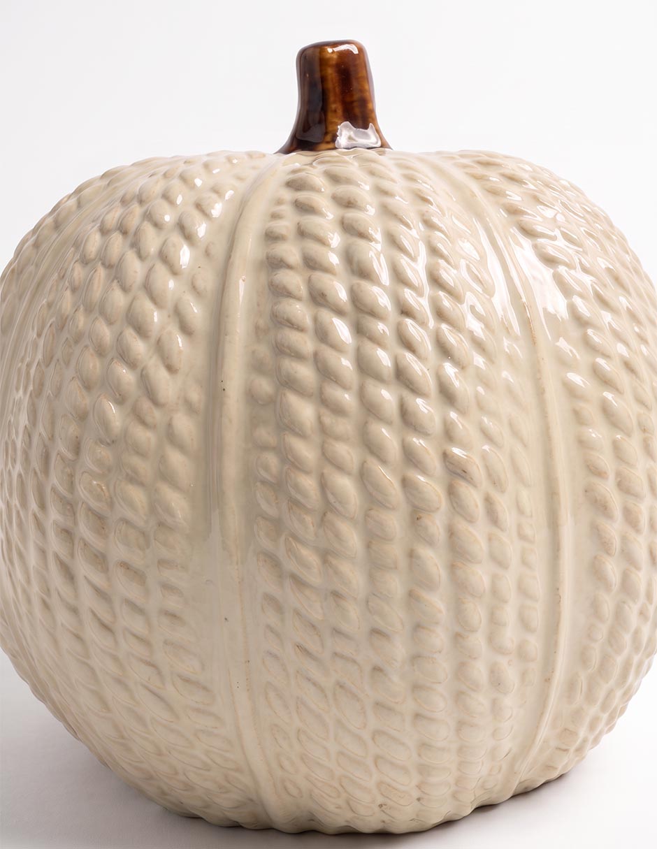 Figura decorativa de calabaza De cerámica
