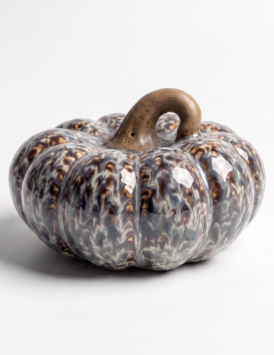 Figura de calabaza de ceramica
