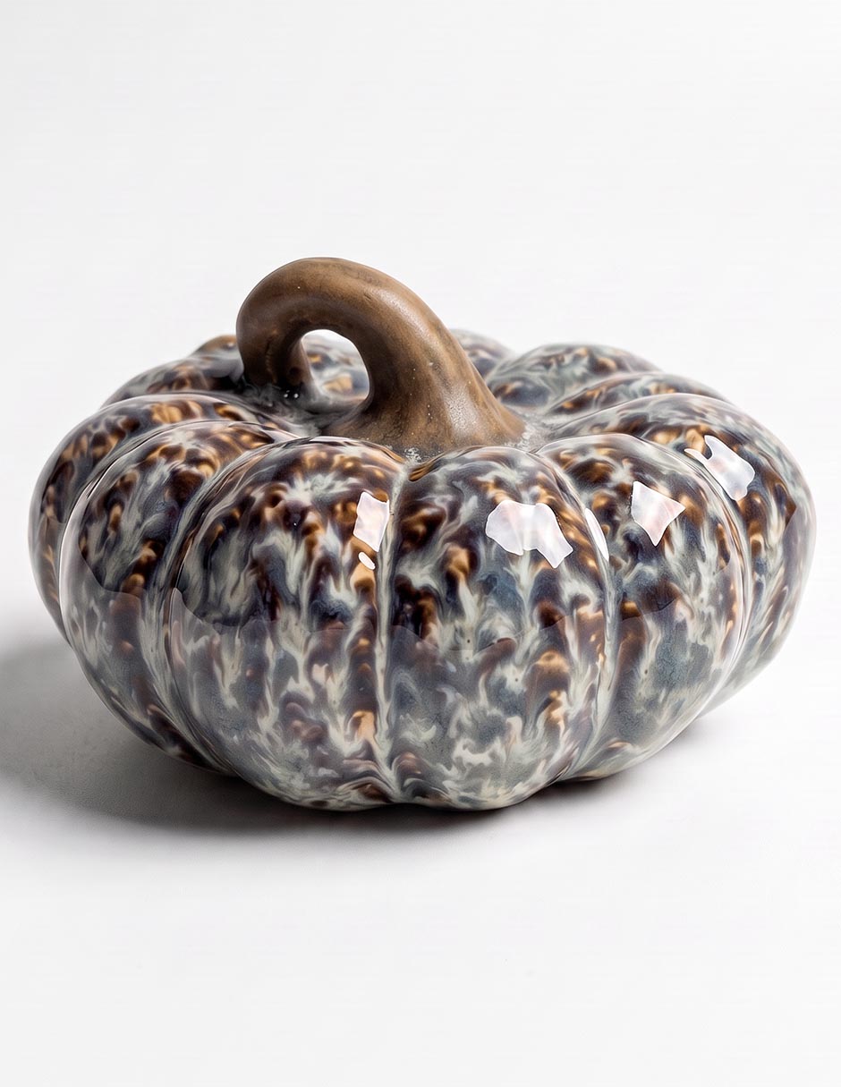 Figura de calabaza de ceramica