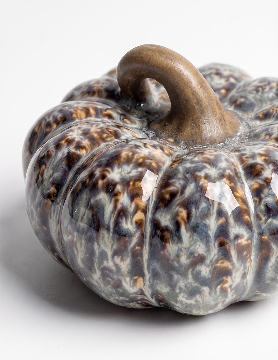 Figura de calabaza de ceramica Figura de calabaza de ceramica