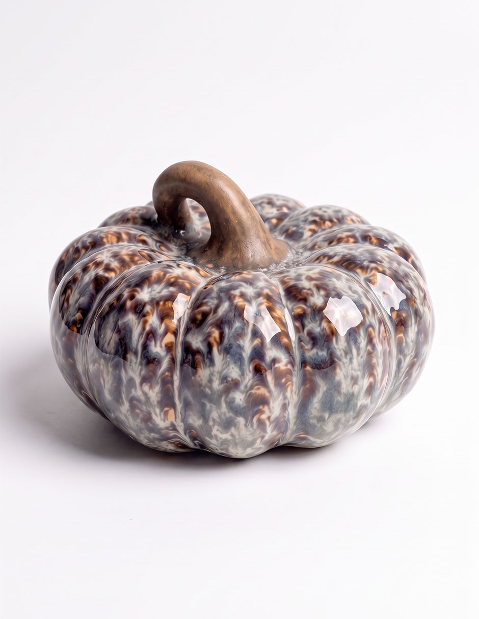 Figura de calabaza de ceramica