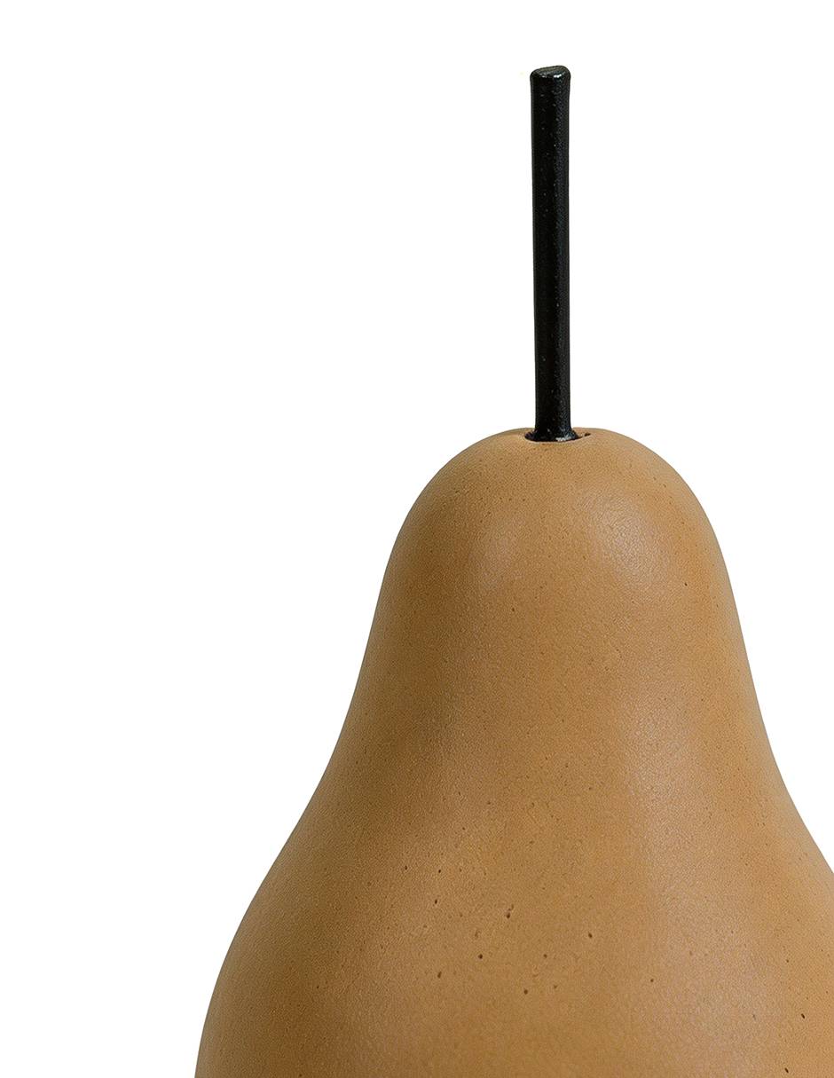 Figura decorativa de pera Haus Anhelo de cerámica