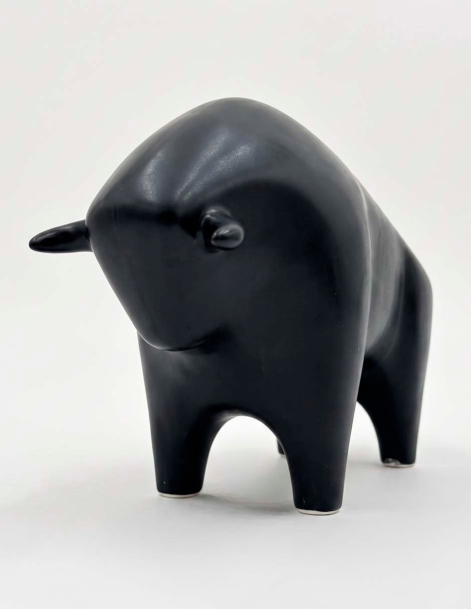 Figura decorativa de toro de cerámica Figura decorativa de toro de cerámica