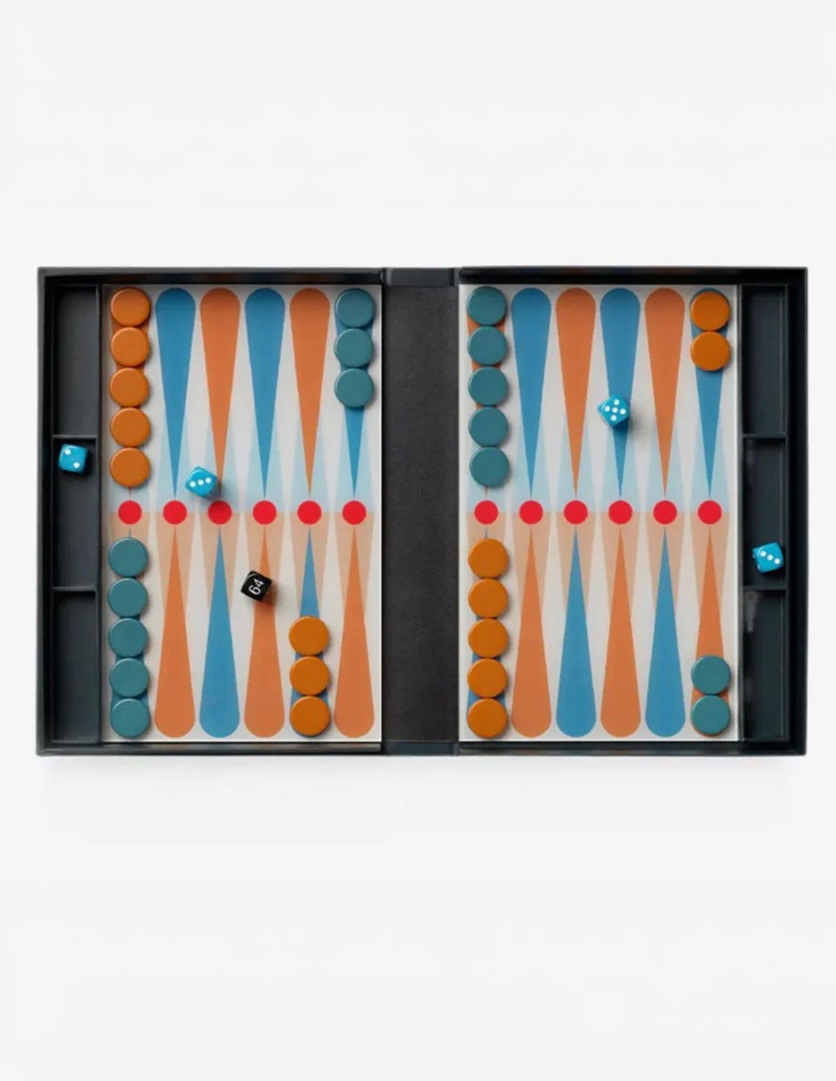 Caja decorativa con set backgammon anthr rectangular