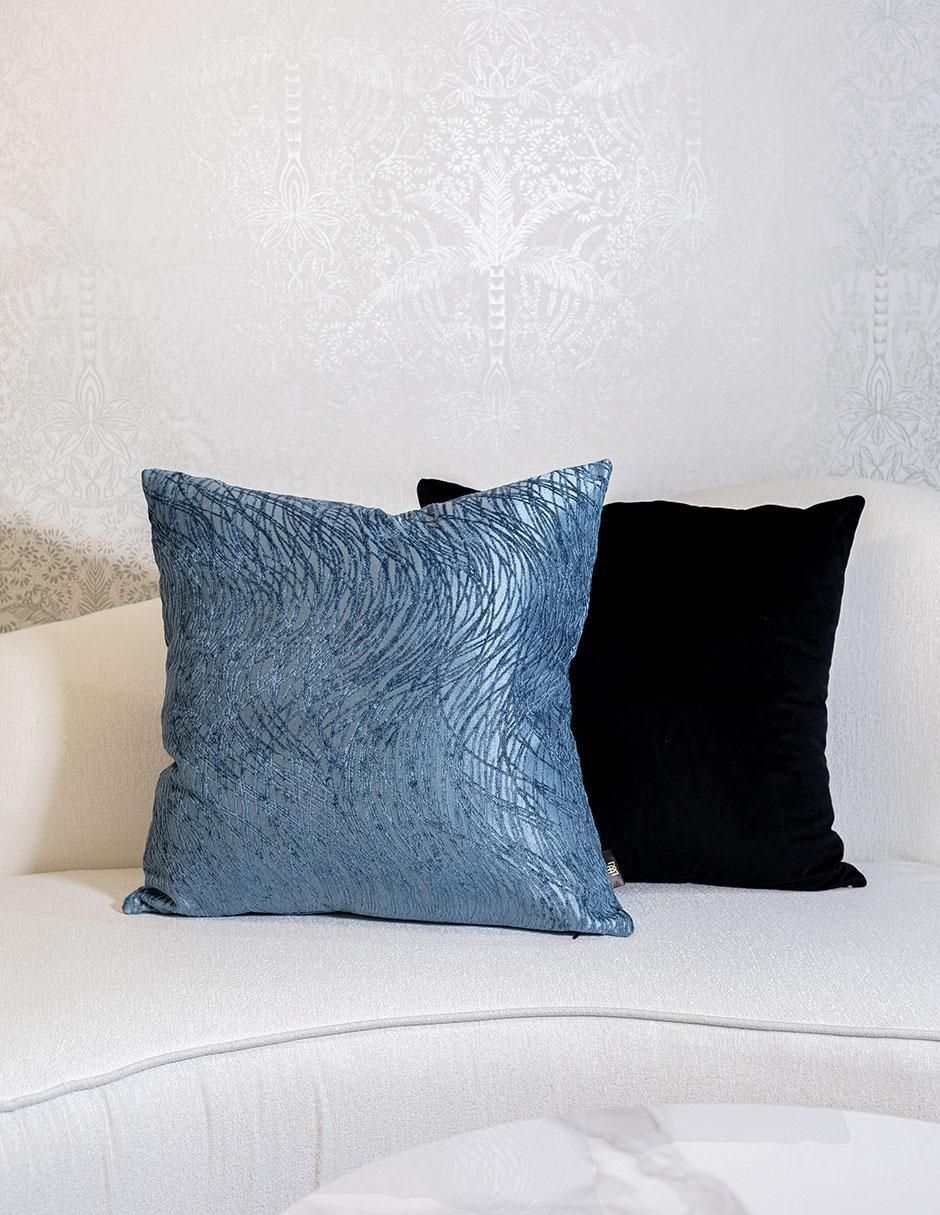 Cojín decorativo veteados
