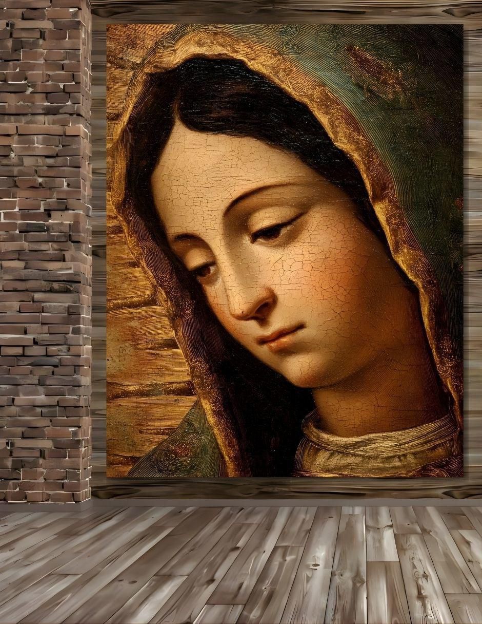 Cuadro vírgen de guadalupe "técnica" impresión religioso vírgen de guadalupe 70x100cm 2