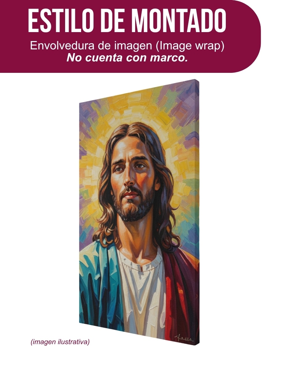 Cuadro Jesús Pop Art técnica impresión 2