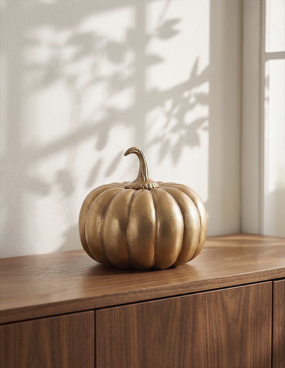Figura decorativa de calabaza Ecos de Otoño 2