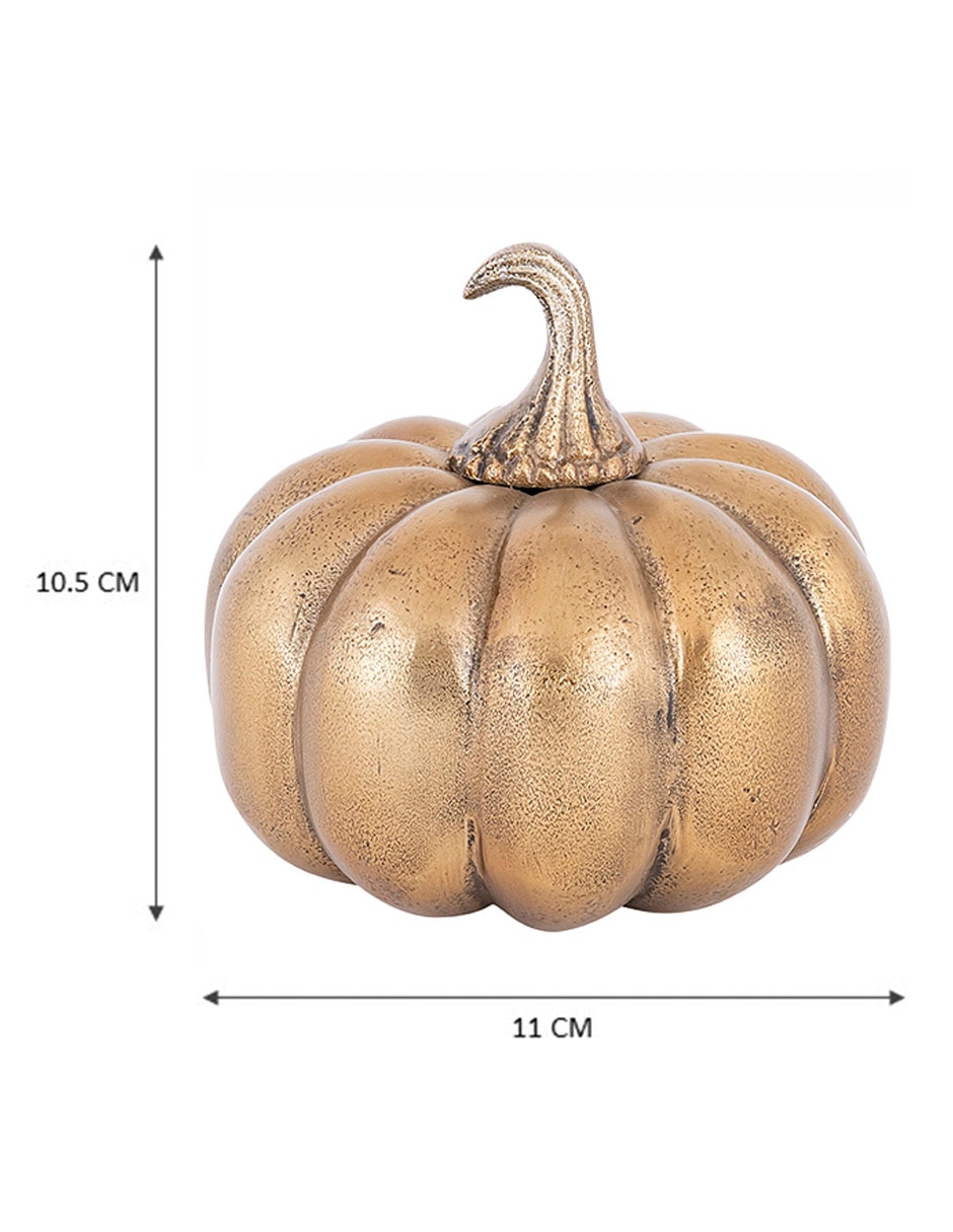 Figura decorativa de calabaza ecos de otoño de aluminio 5