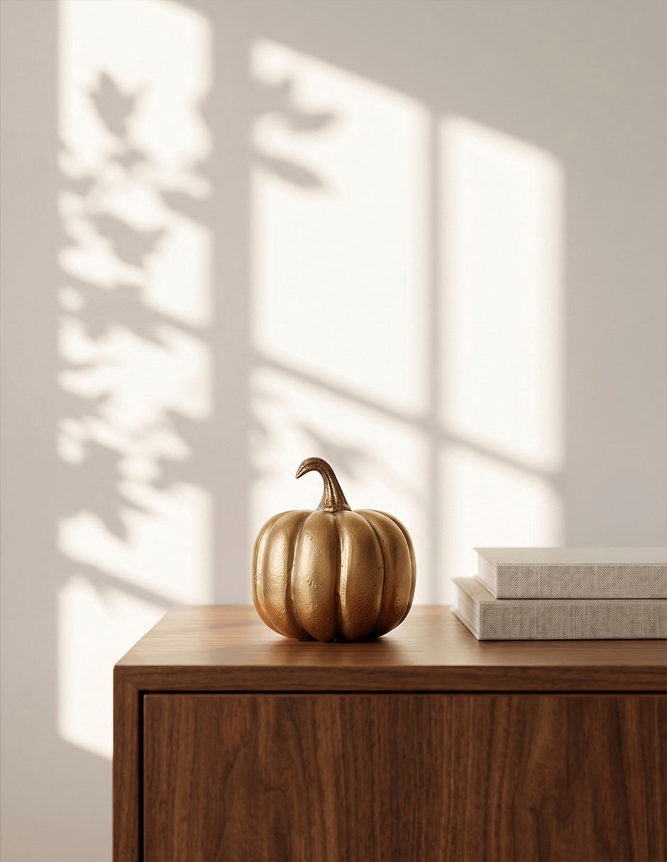 Figura decorativa de calabaza Ecos de Otoño 2