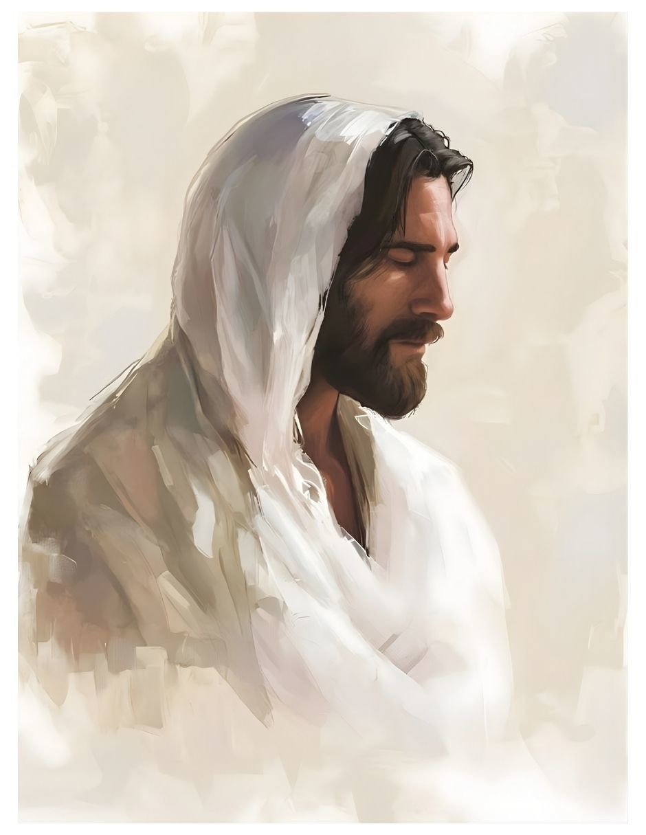 Cuadro Jesús al Óleo técnica impresión Generica Religioso