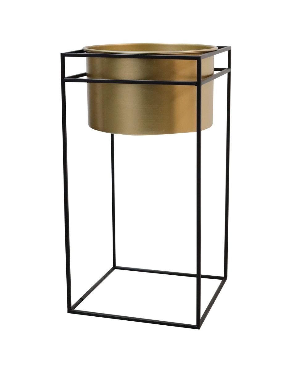 Maceta con base de metal