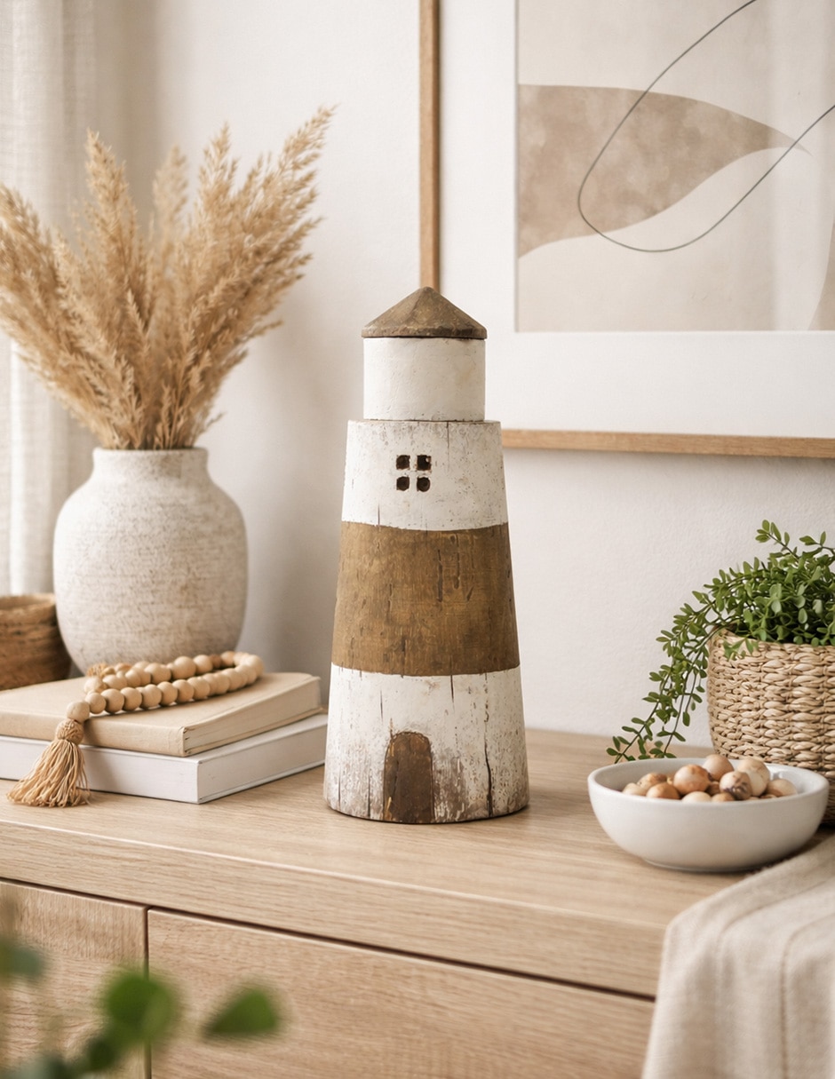 Escultura de Faro Guia de Madera 5