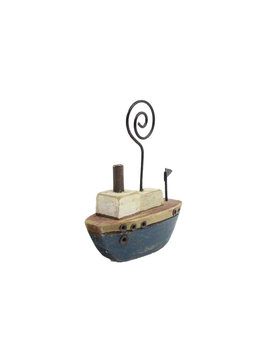 Escultura Barco de Madera