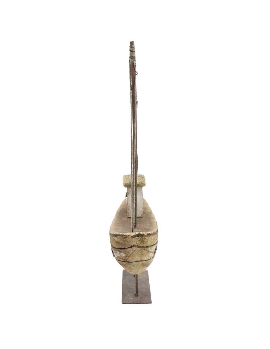 Escultura de Barco Odin de Madera 3