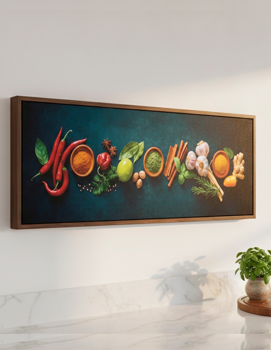 Pintura especias y semillas técnica impresión 4