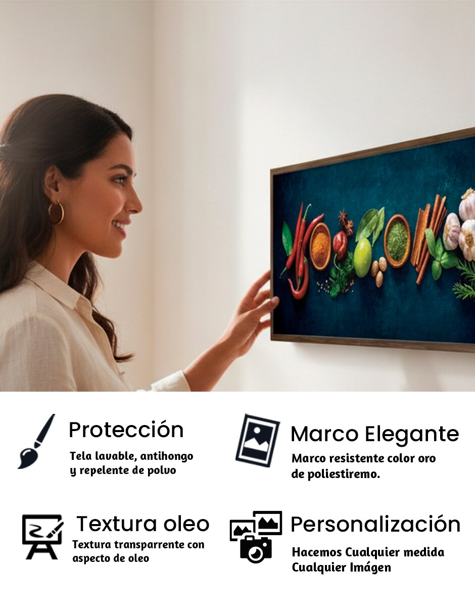 Pintura especias y semillas técnica impresión 7