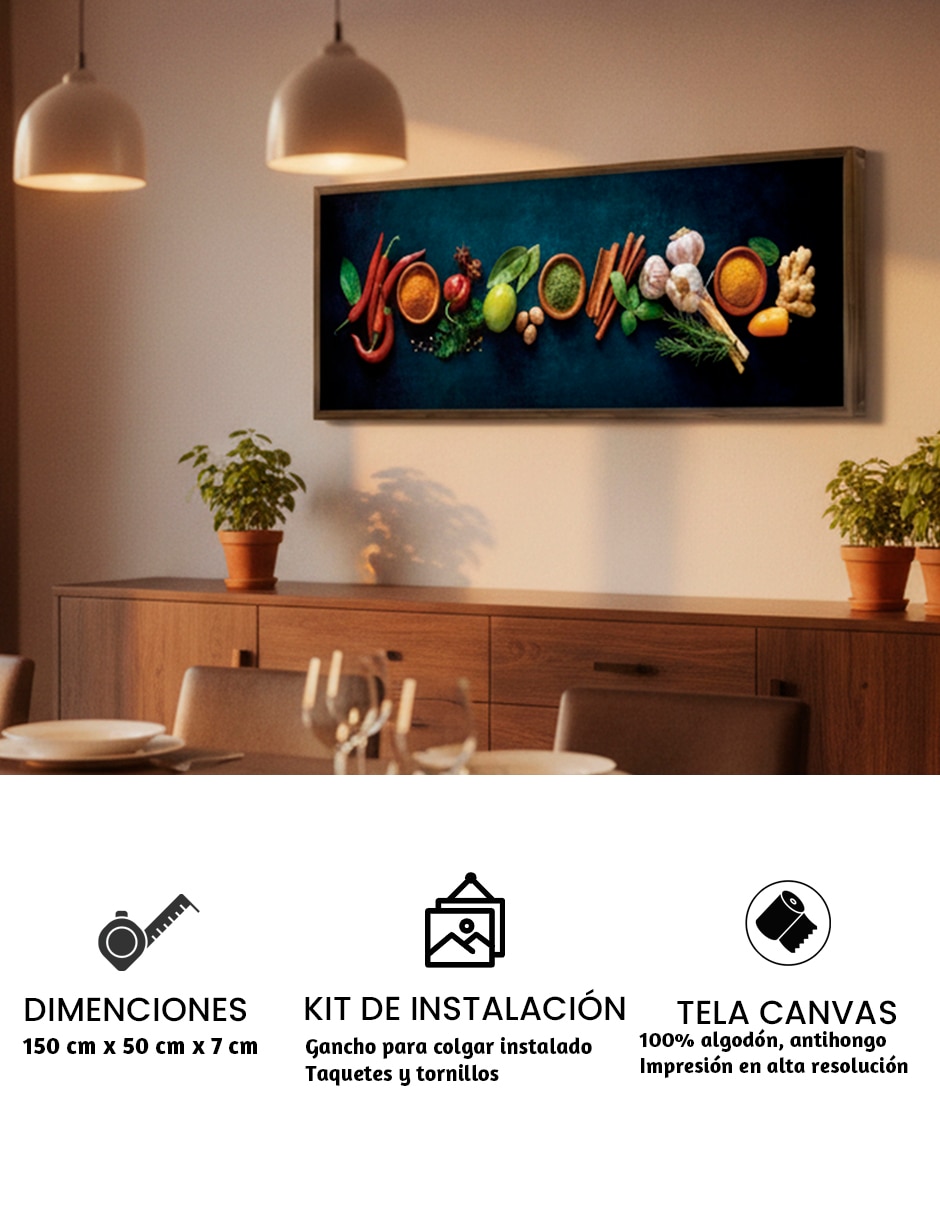 Pintura especias y semillas técnica impresión 3