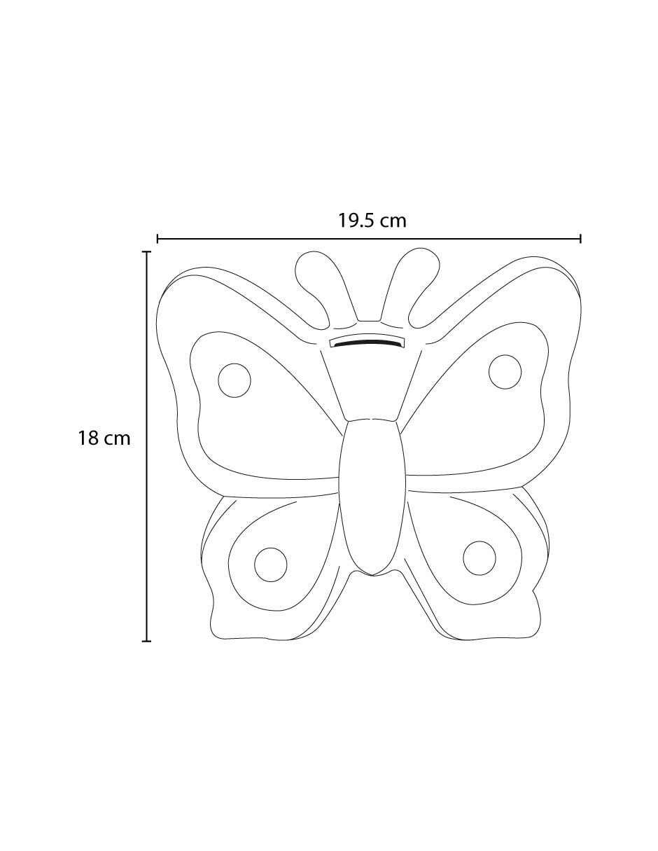 Alcancía Mariposaalc 3