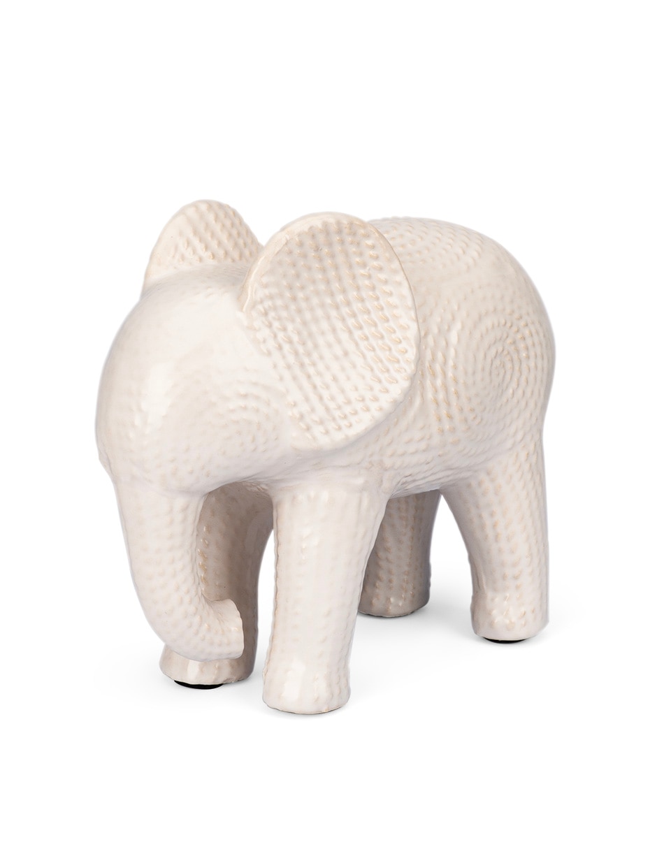 Figura de elefante de cerámica