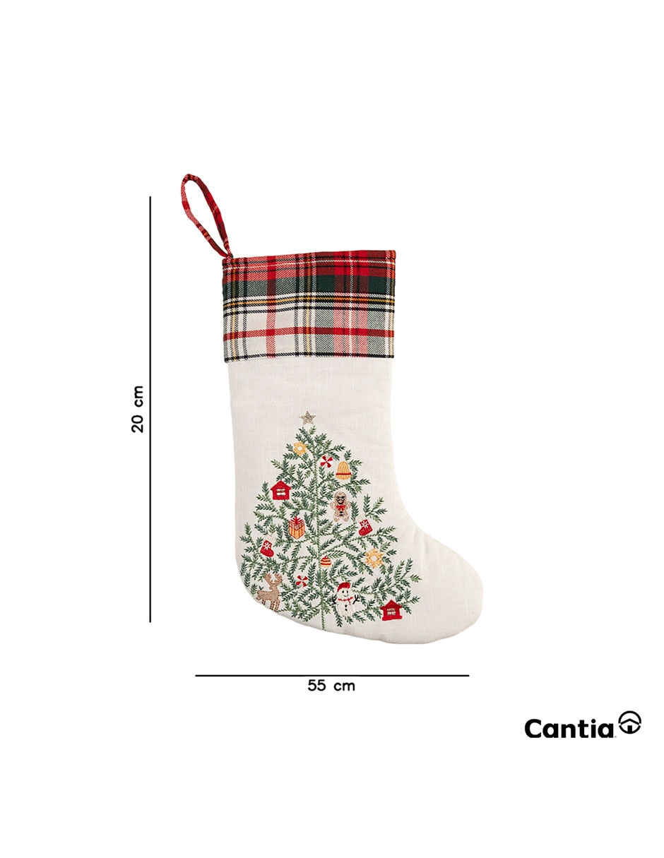 Bota navideña christmas eve estampado navideño 4