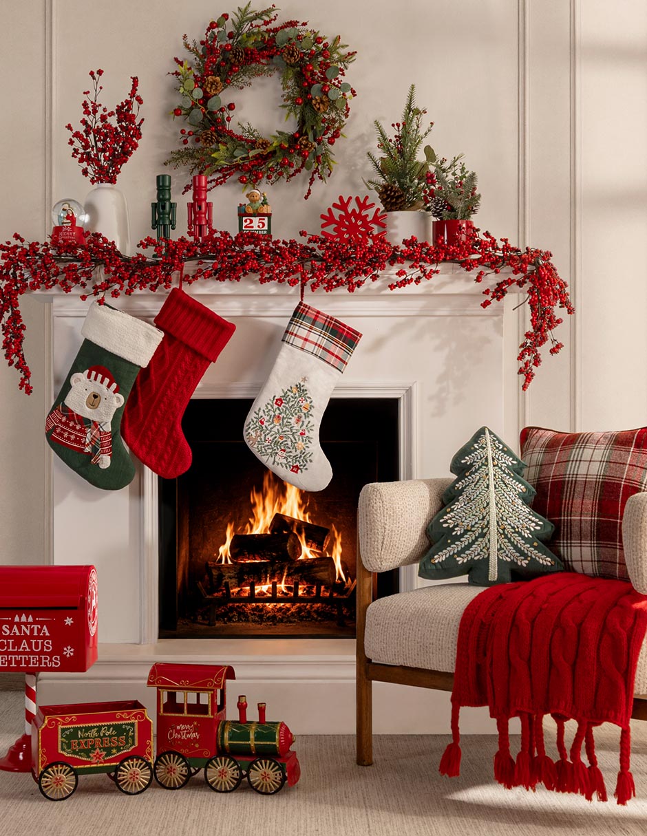 Bota navideña oso polar estampado navideño 3