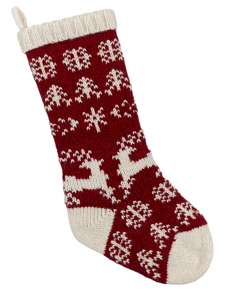 Bota navideña candy cane estampado navideño Bota navideña candy cane estampado navideño