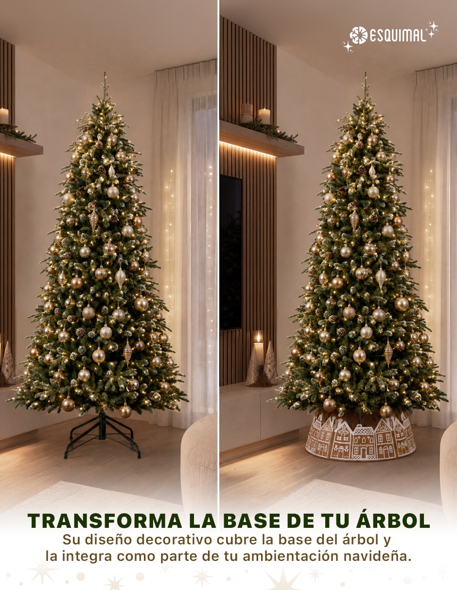 Pie de árbol relieve navideño 2