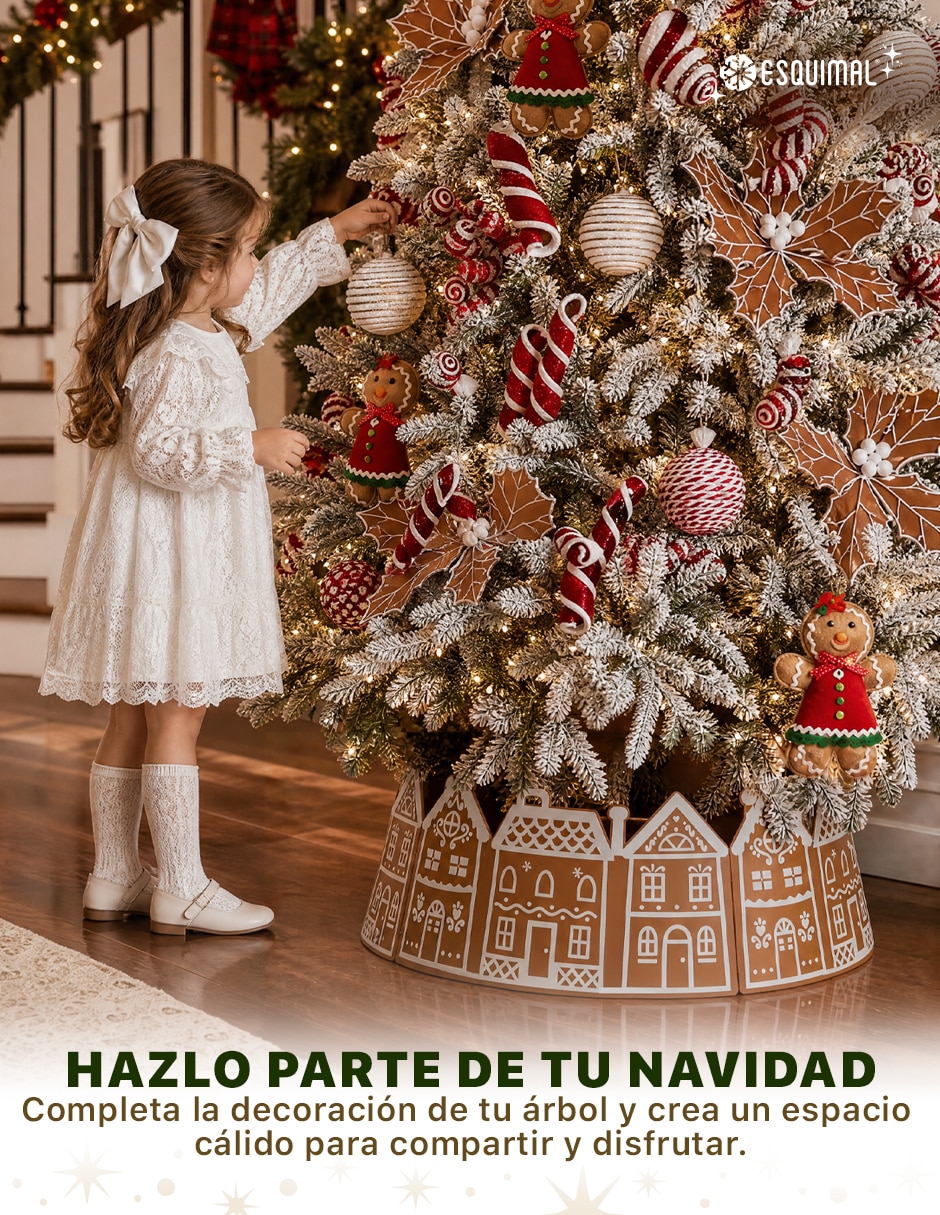 Pie de árbol relieve navideño 3