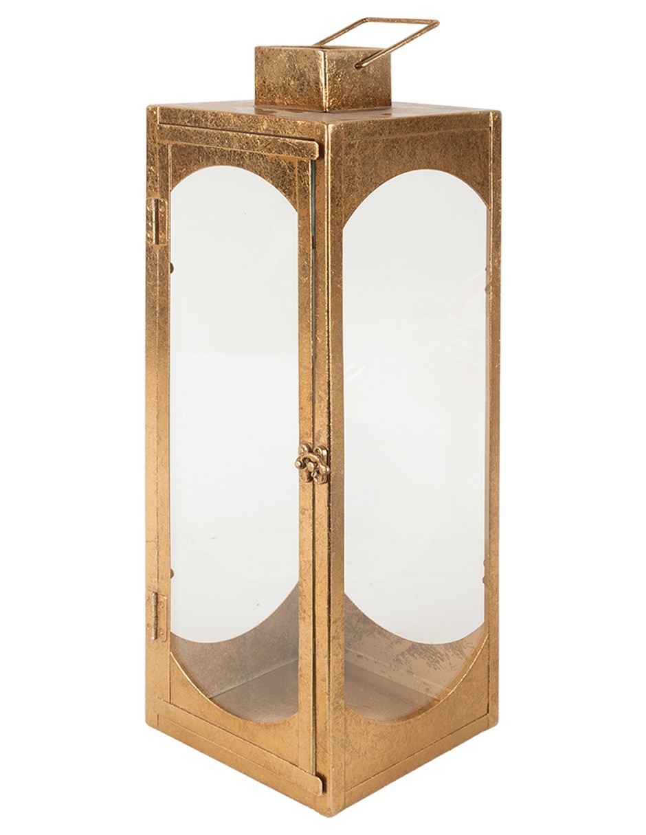 Candelabro de acero ambar 1