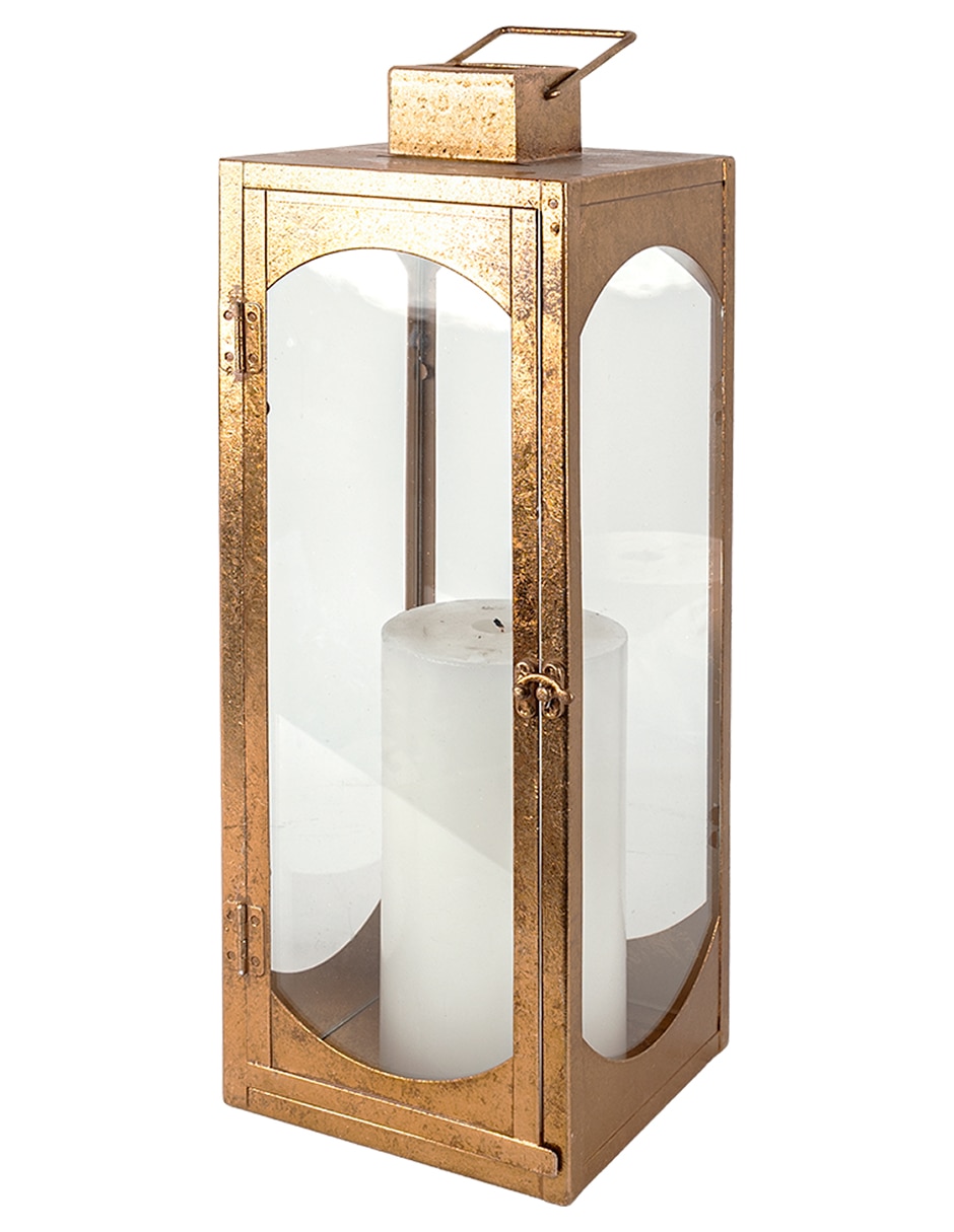 Candelabro de acero ambar 2
