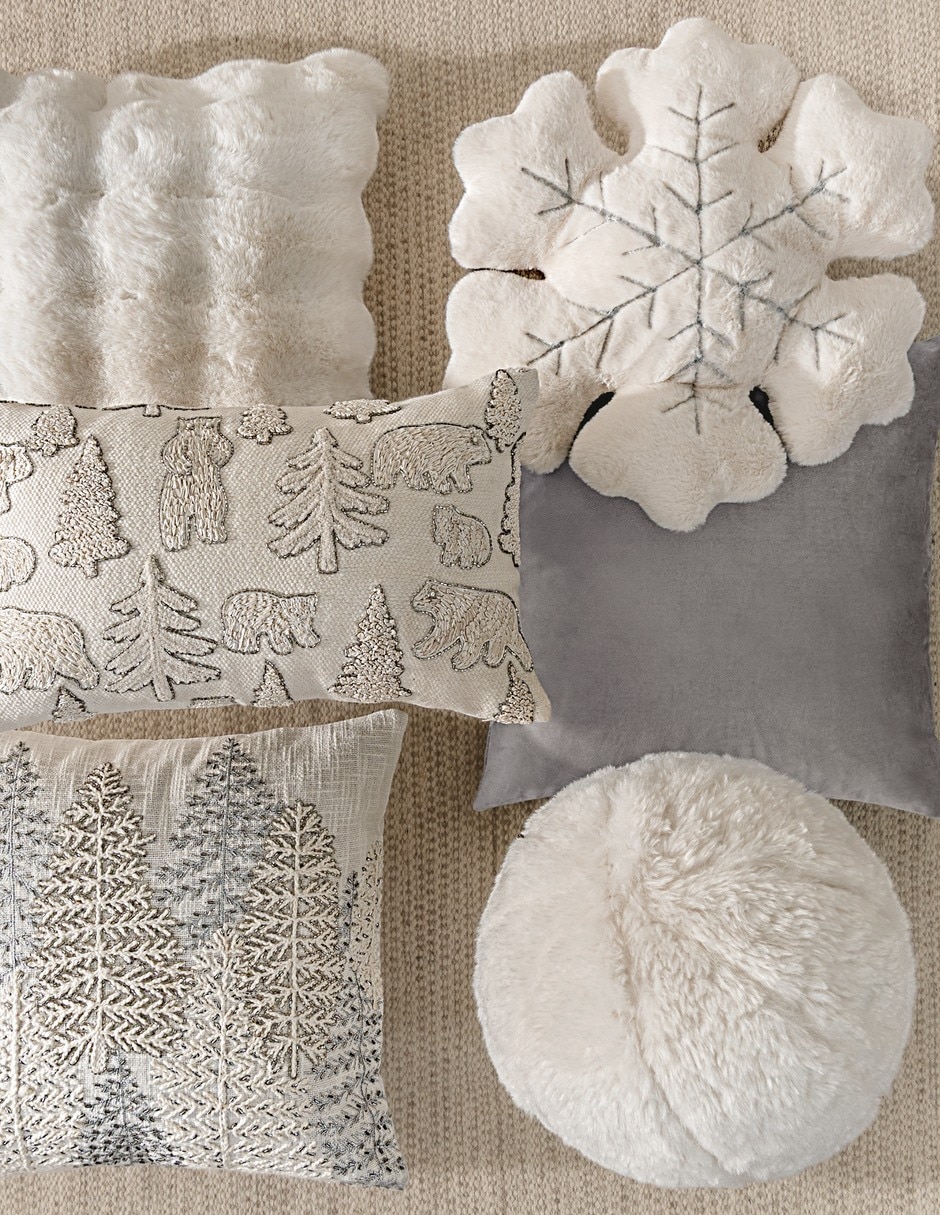 Cojín decorativo snow navidad 2