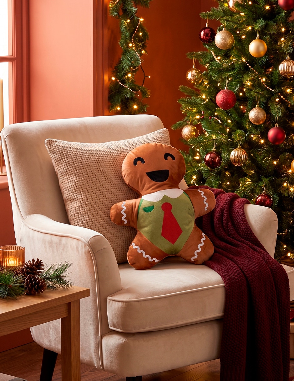 Cojín decorativo personajes navideños 3