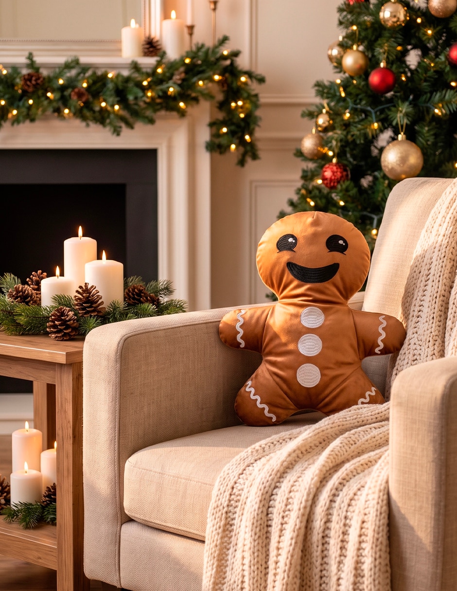 Cojín decorativo personajes navideños 2