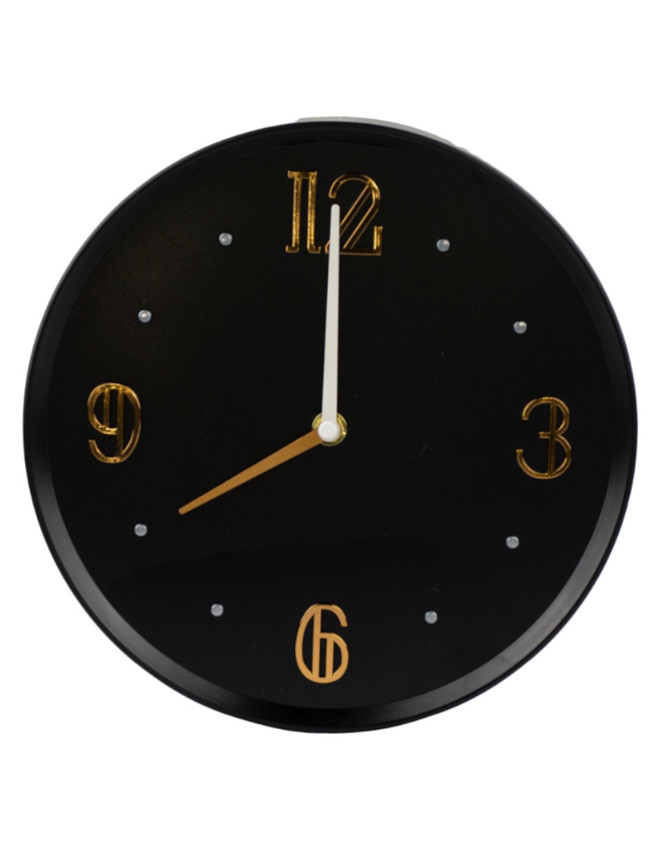 Reloj de pared cuarzo black de plástico Reloj de pared cuarzo black de plástico