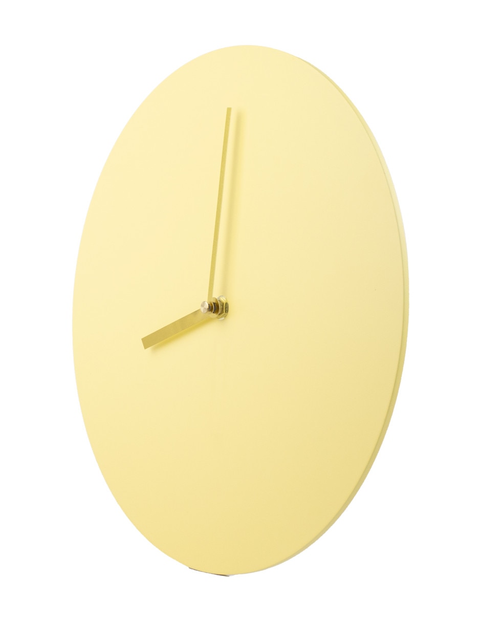 Reloj de pared minimal yellow de plástico 4