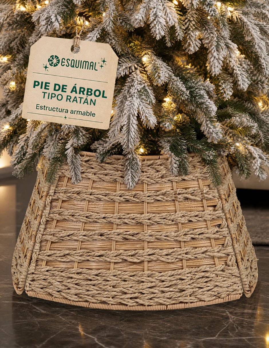 Pie de árbol Trenzado Estilo Ratán estampado Ninguno 3