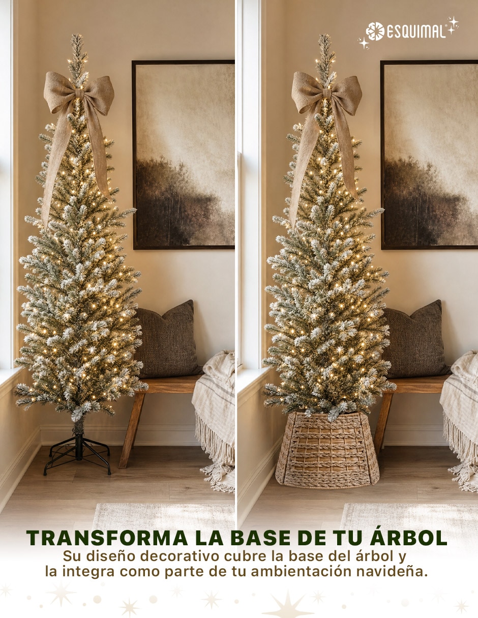 Pie de árbol Trenzado Estilo Ratán estampado Ninguno 4