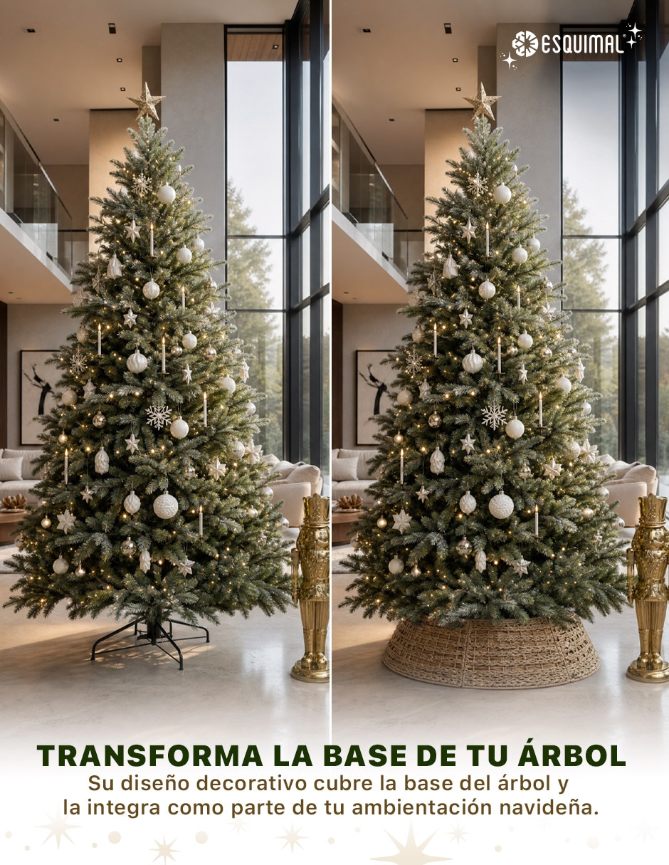 Pie de árbol Trenzado Estilo Ratán estampado Ninguno 3