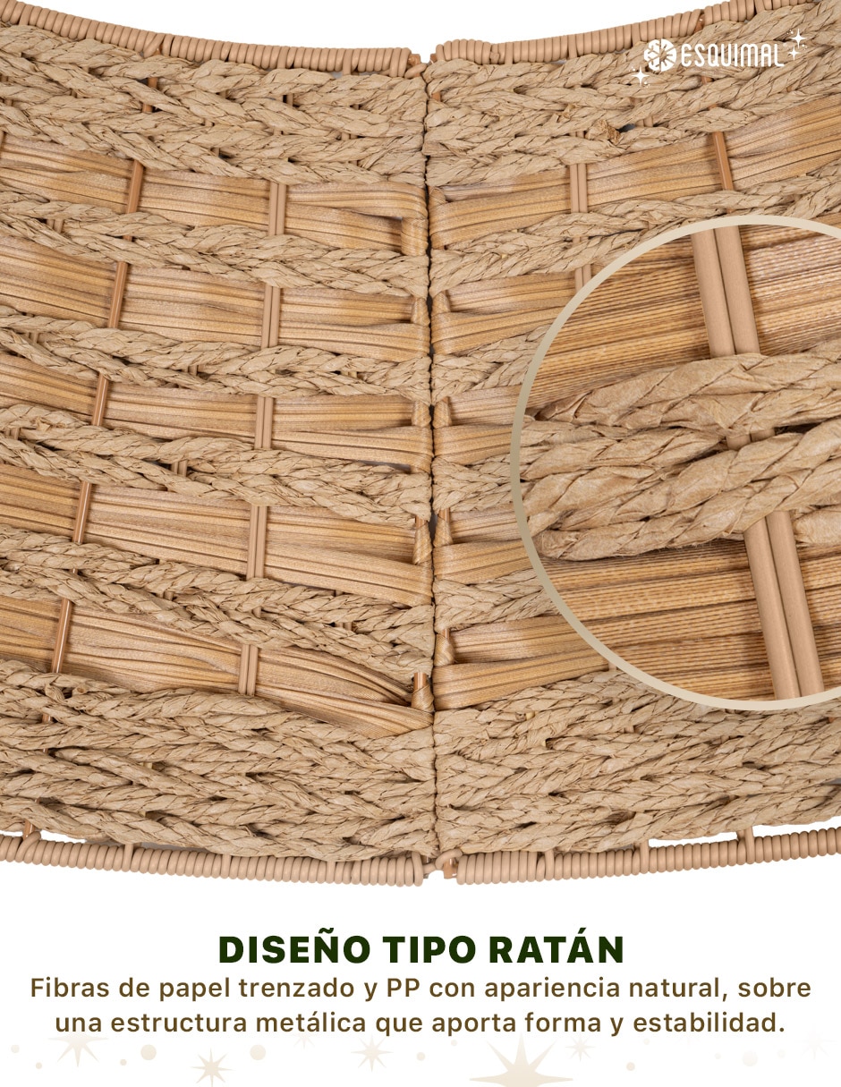 Pie de árbol Trenzado Estilo Ratán estampado Ninguno 4