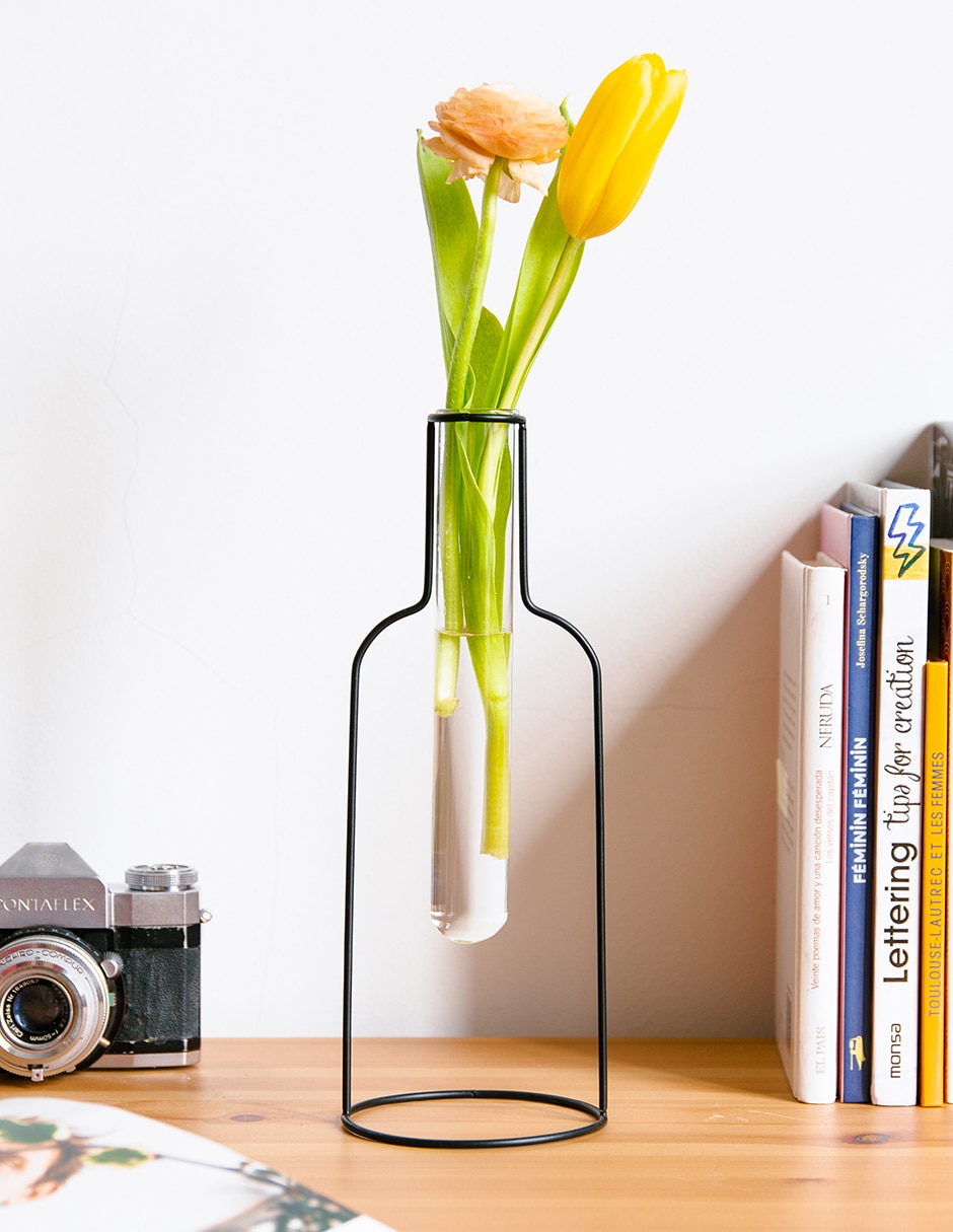 Florero de vidrio 9