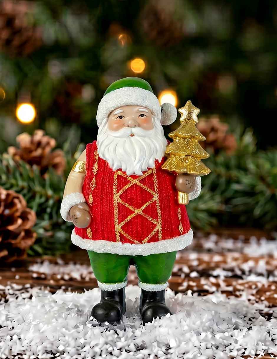 Figura de Santa Claus Navidad de Resina 2