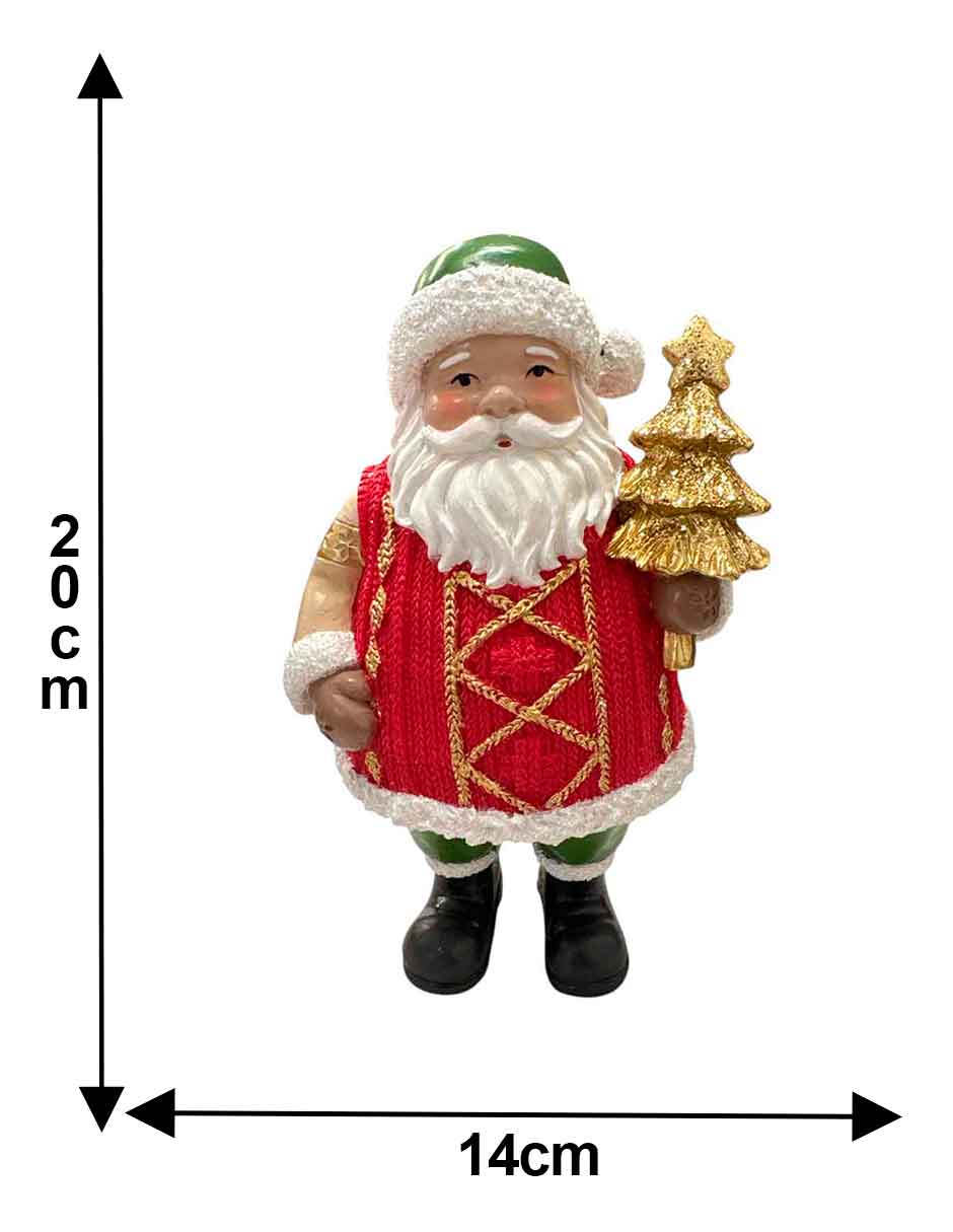 Figura de Santa Claus Navidad de Resina 3