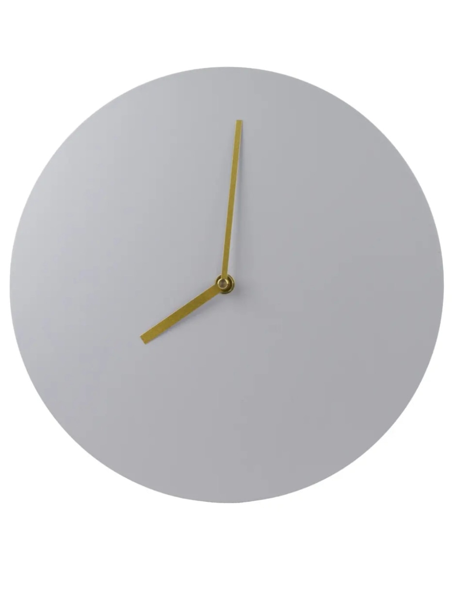 Reloj de pared MINIMALISTA GRIS de Plástico