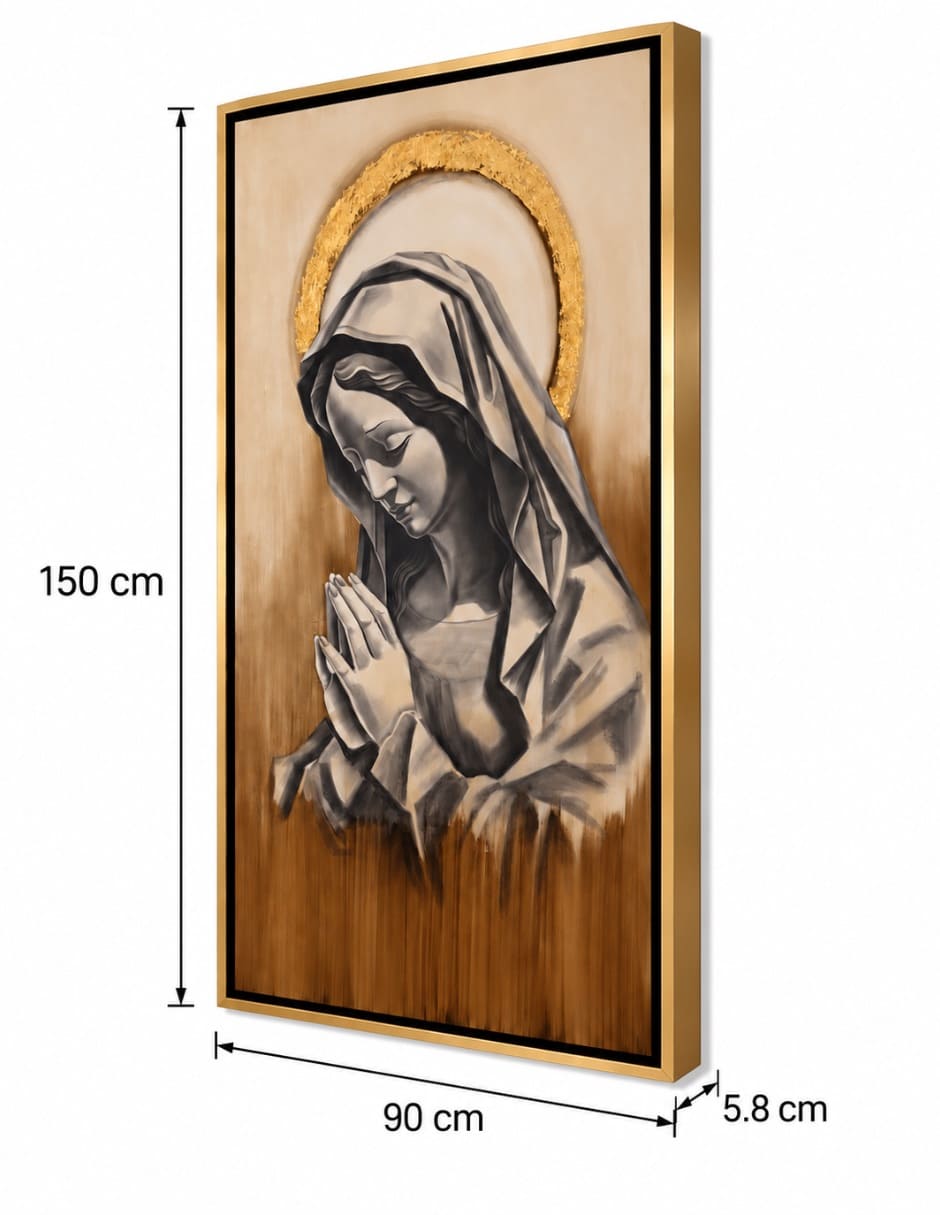 Cuadro Inmaculada técnica mixta 7